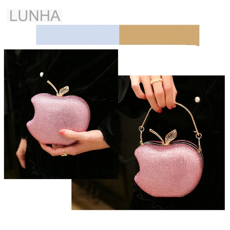 mini pochette de soirée glamour en forme de pomme pour femme, poignée supérieure, jofor mini pochette de soirée glamour en forme de pomme pour femme, poignée supérieure, jofor