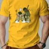 t shirt en coton pour hommes style hip hop t shirts imprimés de dessins animés col rond respirant streetwear mode t shirt décontracté de haute qualité ‌
