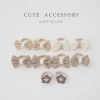accessoires de cheveux pour couvre chef pour enfants pour filles, attaches de cheveux mignonnes, jolie corde à cheveux, 10 pièces/lot, pinces à cheveux élastiques pour enfants,