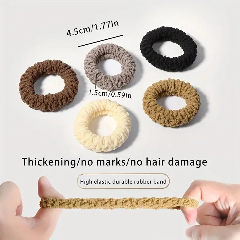 hairties, chouchous pour cheveux durables à haute élasticité – porte queue de cheval en tricot épais sans couture dans des couleurs assorties hairties, chouchous pour cheveux durables à haute élasticité – porte queue de cheval en tricot épais sans couture dans des couleurs assorties
