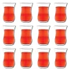 Ensemble de 6 verres à thé turcs authentiques, tasses à thé traditionnelles de 4 oz, thé élégant et transparent, standard, parfait pour le thé turc, marocain