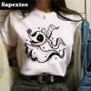 t shirt imprimé animal de dessin animé rétro kawaii, haut ourlé, harajuku, streetwear