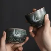 Tasse à café en céramique de Style japonais, 1 pièce, tasses à thé simples en porcelaine, verres, tasse à vin, tasses d&rsquo;eau