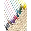 ensemble de stylos pinceaux de calligraphie de couleur rétro, 3 pièces, artisanat de scrapbooking, pointe souple, doublure fine double face, marqueurs de dessin de lettrage artistique