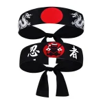 Bandeau japonais Chef Sushi Bushido karaté Bandana bandeau cheveux Hachimaki chapeaux samouraï hommes cuisine Costume approvisionnement bandes