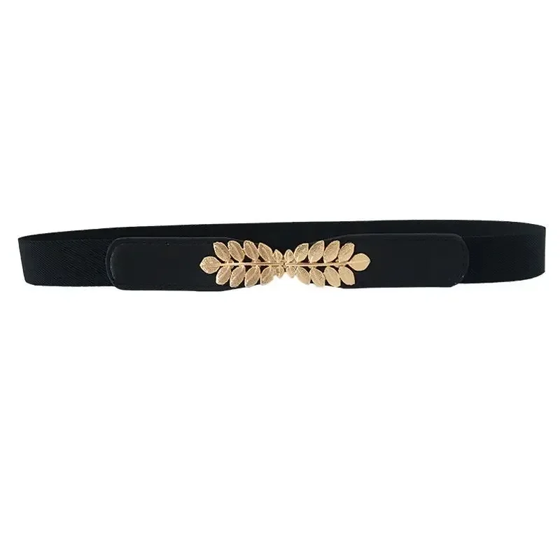 ceinture fine en pu pour femmes, noir et blanc, ceinture élastique, accessoires de déclin, double structure en métal, offre spéciale ceinture fine en pu pour femmes, noir et blanc, ceinture élastique, accessoires de déclin, double structure en métal, offre spéciale