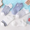 5 paires de chaussettes mignonnes en coton pour femmes et filles, chaussettes basses amusantes brodées kawai, chaussettes à la cheville, cadeaux scolaires pour filles harajuku