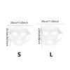 couverture de masque en silicone, masque fixe monté sur l'oreille pour hydrater et absorber l'essence, outil de soins du visage réutilisable