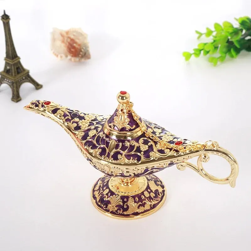lampe aladdin ornement décoratif grande décoration de maison rétro européenne décoration en métal artisanat cadeau de vacances lampe aladdin ornement décoratif grande décoration de maison rétro européenne décoration en métal artisanat cadeau de vacances