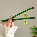 Épingle à cheveux chinoise décorative en forme de bambou, baguettes pour femmes, épingles porte-chignon, couvre-chef en résine, épingle à cheveux pour affichage d’art du thé Épingle à cheveux chinoise décorative en forme de bambou, baguettes pour femmes, épingles porte-chignon, couvre-chef en résine, épingle à cheveux pour affichage d’art du thé