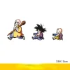dragon ball son goku autocollant de voiture drôle mignon figure autocollants décoration pour coffre pare brise pare chocs moto casque accessoires