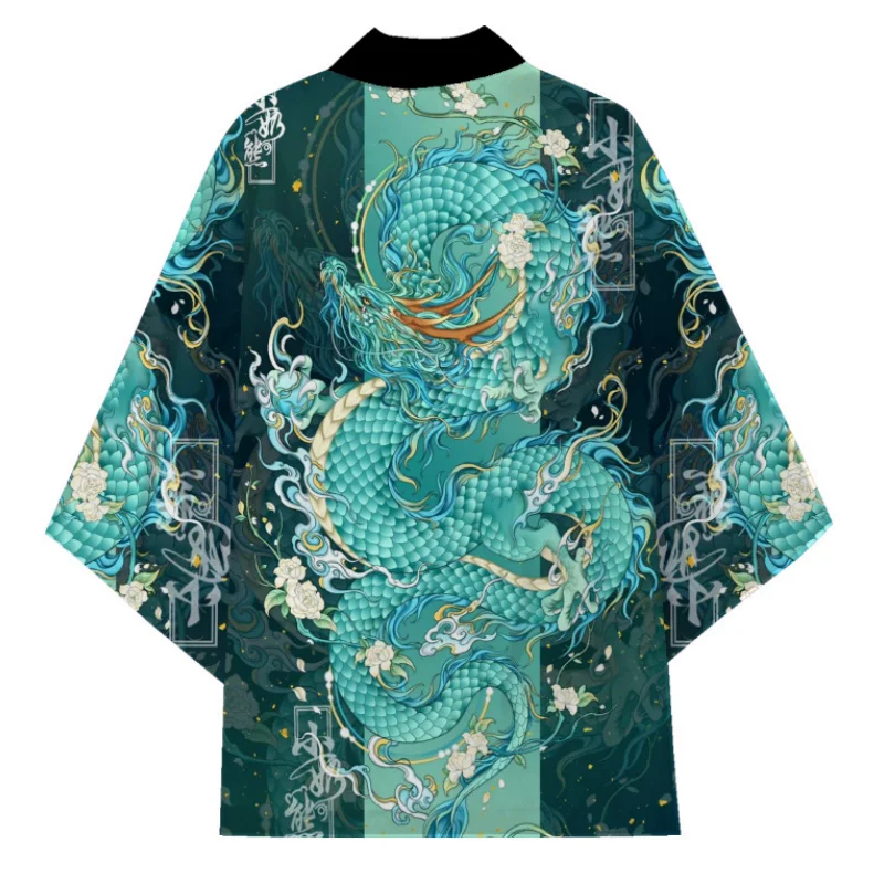 kimono de samouraï traditionnel japonais, drôle, anime 3d, imprimé dragon, hauts à la mode, cardigan ample, t shirts, tendance de rue d'été, chemise pour hommes kimono de samouraï traditionnel japonais, drôle, anime 3d, imprimé dragon, hauts à la mode, cardigan ample, t shirts, tendance de rue d'été, chemise pour hommes