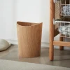 Poubelle en bois de Style japonais de grande capacité, poubelle décorative moderne pour la maison, panier en papier pour salon