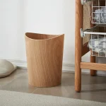 Poubelle en bois de Style japonais de grande capacité, poubelle décorative moderne pour la maison, panier en papier pour salon