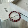 bracelet de perles de style chinois pour femmes et filles, simple et polyvalent, cordes élastiques perlées, accessoires de bijoux, cadeaux