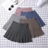 jupe d'été pour femmes, vêtements de style coréen, preppy pour filles, chic et élégant, esthétique, ligne a, mini jupe plissée à carreaux, 2023