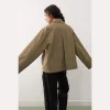 vestes à bretelles avec nœud papillon pour femme, manteaux amples à revers et manches longues avec poches, vêtements d'extérieur quotidiens de rue, automne 2025
