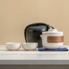service à thé de voyage, petit cadeau, tasse kuaike portable, un pot, deux tasses, souvenir d'événement professionnel