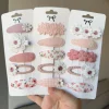 2025 mignon fleur épingles à cheveux ensemble enfants bébé filles enfants pinces à cheveux épingle Barrettes accessoires pince à cheveux chapeaux coiffure ornement