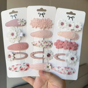 2025 mignon fleur épingles à cheveux ensemble enfants bébé filles enfants pinces à cheveux épingle Barrettes accessoires pince à cheveux chapeaux coiffure ornement