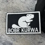 Bobr Kurwa – patchs brodés à crochet et boucle pour vêtements, autocollants décoratifs pour sac à dos, emblème de moral tactique militaire Bobr Kurwa – patchs brodés à crochet et boucle pour vêtements, autocollants décoratifs pour sac à dos, emblème de moral tactique militaire