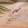 porte clés modèle de poisson koi de simulation créative, articles décoratifs de poisson ornemental, ornements de scène fluide, sacs et pendentifs