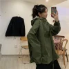 sweat shirt de travail ample et décontracté pour femmes, manteau de style japonais