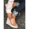 sandales pour femmes mode sandales compensées décontractées confort extérieur sandale de sport sandales à plate forme de créateur pour femmes sandalias à talons hauts