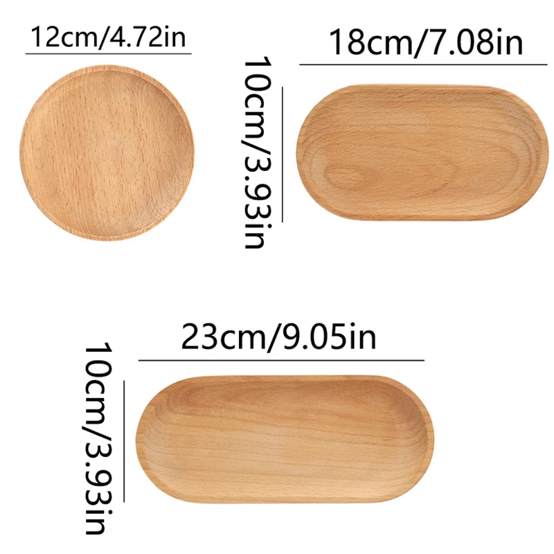 plateau d'isolation thermique rond en bois massif, assiette à dessert, assiette de fruits secs de style japonais, plateau à thé ovale, vaisselle de cuisine plateau d'isolation thermique rond en bois massif, assiette à dessert, assiette de fruits secs de style japonais, plateau à thé ovale, vaisselle de cuisine