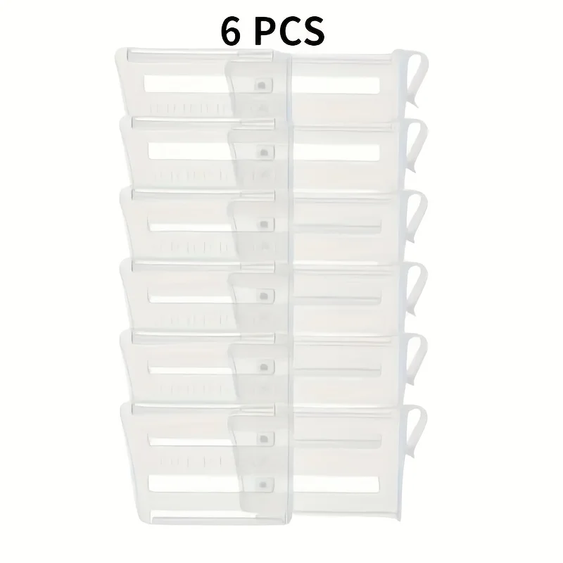 séparateur d'espace réglable pour réfrigérateur, 6/12 pièces, organisateur extensible pour boissons et sauces, maximisez le stockage du réfrigérateur, organisé bien séparateur d'espace réglable pour réfrigérateur, 6/12 pièces, organisateur extensible pour boissons et sauces, maximisez le stockage du réfrigérateur, organisé bien