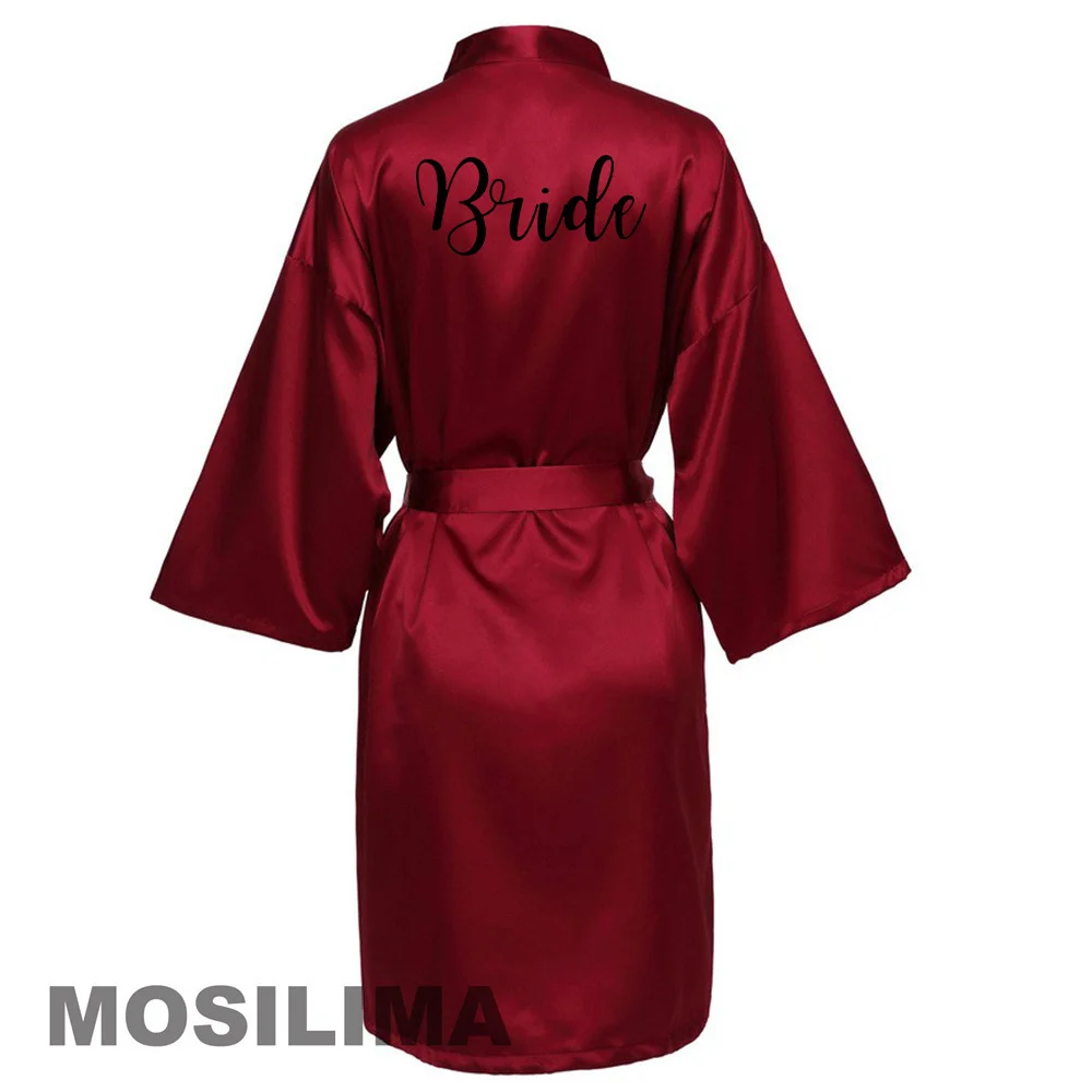 peignoir de demoiselle d'honneur en satin, kimono de ixde mariage, pour Équipe de la mariée, éventuelles 601 peignoir de demoiselle d'honneur en satin, kimono de ixde mariage, pour Équipe de la mariée, éventuelles 601