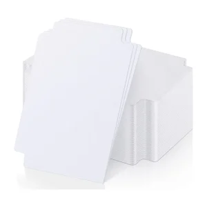 Cartes de séparation de cartes d&rsquo;affaires douces, 120 pièces avec onglets, boîte de cartes vierge, plateau de tri de cartes, séparateurs de cartes