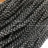 ruban doré, argent, noir, blanc, rouge, gris de 6 mm avec tresses en relief, corde fine décorative, ruban à chevrons, accessoires pour la maison, sangle