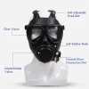 masque à gaz complet noir polyvalent en caoutchouc naturel, peinture en spray, pesticide, maxchimique, sécurité au travail, vaccination, irapiateur, 87 pièces