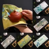 serviette absorbante de style chinois, napperon rétro, peinture prairie, qualité, accessoires de service à thé, gril à thé, peinture de documents