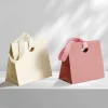 sacs cadeaux avec poignées en papier, sac à main avec ruban à nœud, emballage de bijoux, anniversaire, mariage, remise de diplôme, célébration, emballage cadeau