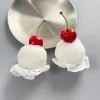 Épingles à cheveux lolita pour filles, boule moelleuse mignonne, rouge, sans dentelle, ornement de cheveux doux, accessoires de cosplay, thème créatif, accessoire photo, costume
