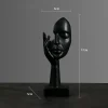 statue abstraite en résine nordique, ornements de bureau, sculpture, visage, personnage léger, artisanat d'art de luxe, décoration de bureau et de maison