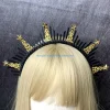 e56a bandeau vintage bandeau magnifique baroque diadèmes à pointes casque divinité
