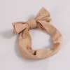 bandeau de sauna rouge pour bébés filles, accessoires pour cheveux, nœud solide, turban pour enfants