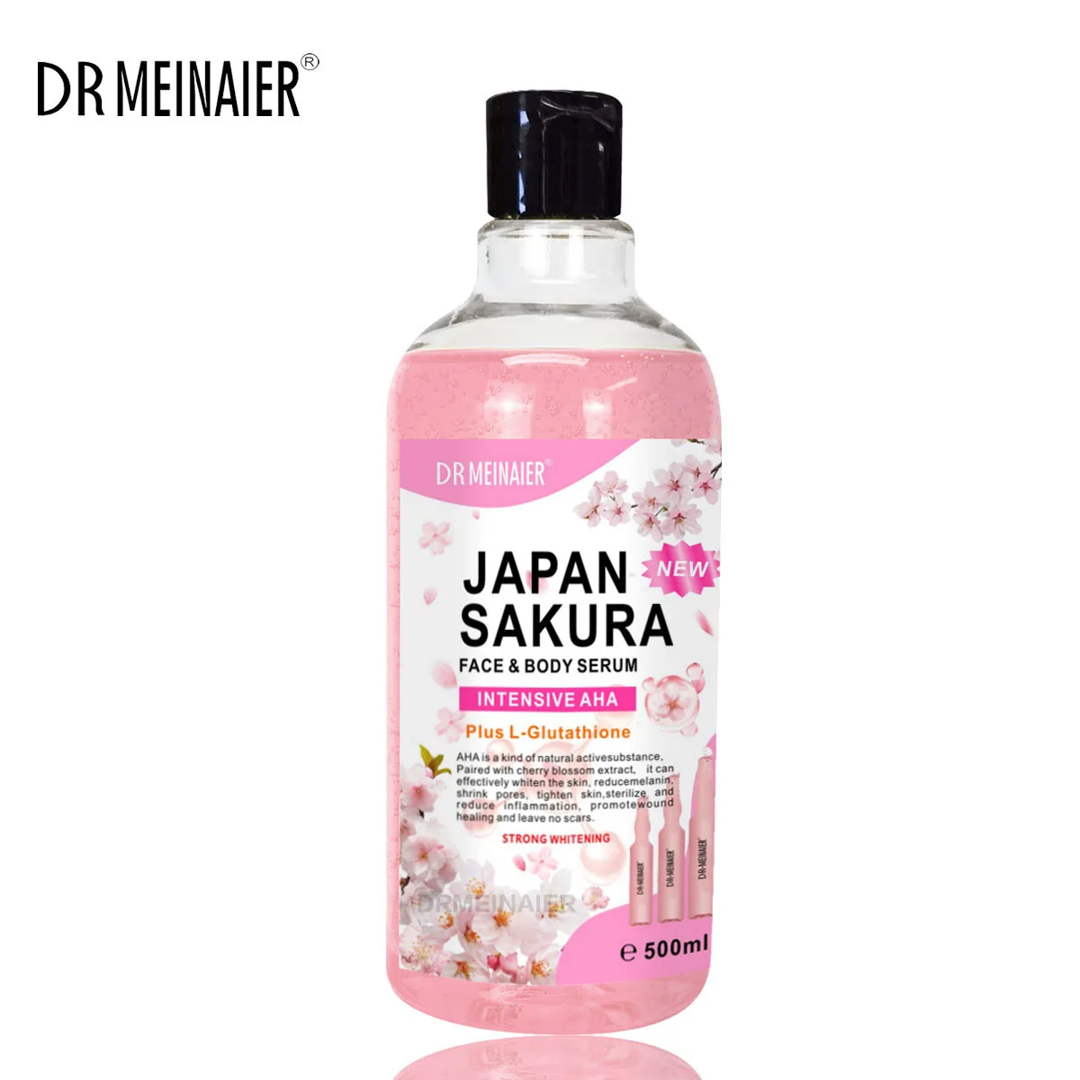 sérum japonais sakura pour le visage et le corps, 500ml, rétrécit les pores, essence éclaircissante, raffermissant, lifting, aha, anti âge, hydratant, soins pour la peau sèche sérum japonais sakura pour le visage et le corps, 500ml, rétrécit les pores, essence éclaircissante, raffermissant, lifting, aha, anti âge, hydratant, soins pour la peau sèche
