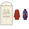 housse de vêtements suspendue avec fermeture éclair, manteau de costume, robe extérieure, vêtement inférieur supérieur, anti poussière, protection de rangement, sac de rangement, housse