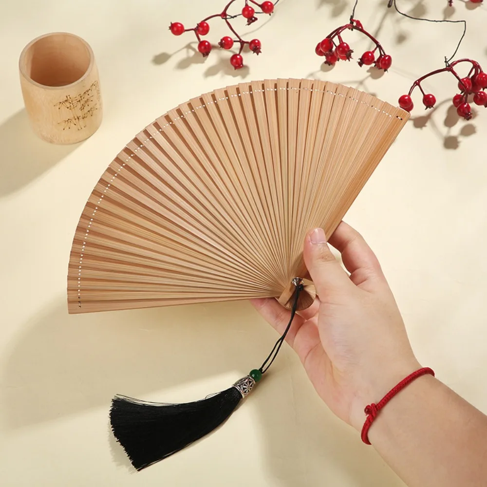 accessoires de danse portables classiques noirs, ornement compact, ventilateur en bambou, kimono, 1 pièce accessoires de danse portables classiques noirs, ornement compact, ventilateur en bambou, kimono, 1 pièce
