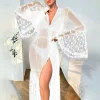 Chemise de nuit Kimono longue noire pour femmes, Lingerie secrète transparente, Sexy, tentation, peignoir Long, sous-vêtements