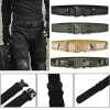 ceinture tactique de camouflage en plein air pour hommes, ceinture en tissu oxford, ceinture d'alpinisme, ceinture de taille large en nylon, ceinture de travail neutre