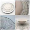 diviseur rond de poterie de 26cm, pièces égaux circulaires, règle de séparation de carte, bricolage, sous glaçure en céramique peinte, tampon auxiliaire, outil de peinture