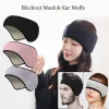 masque de sommeil réglable à trois couches, cache oreilles occultants, masques pour les yeux confortables pour dormir, relaxant, suppression du bruit, 1pc