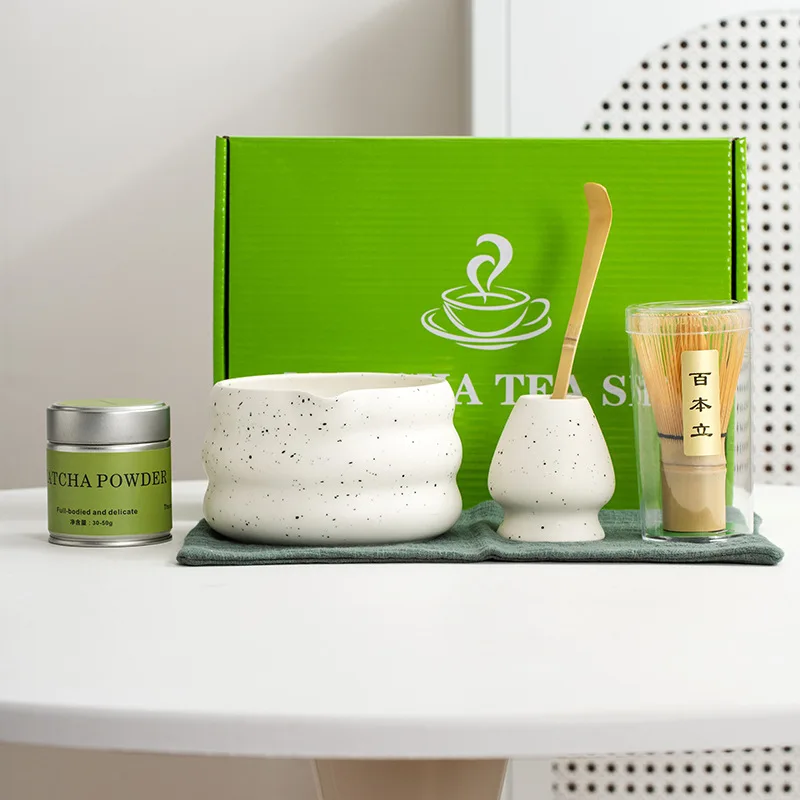 2025 ensemble matcha 6pc bol vert japonais pot de poudre de thé bec bol boîte cadeau fouet en bambou outils de cérémonie meilleur vendeur kit matcha 2025 ensemble matcha 6pc bol vert japonais pot de poudre de thé bec bol boîte cadeau fouet en bambou outils de cérémonie meilleur vendeur kit matcha