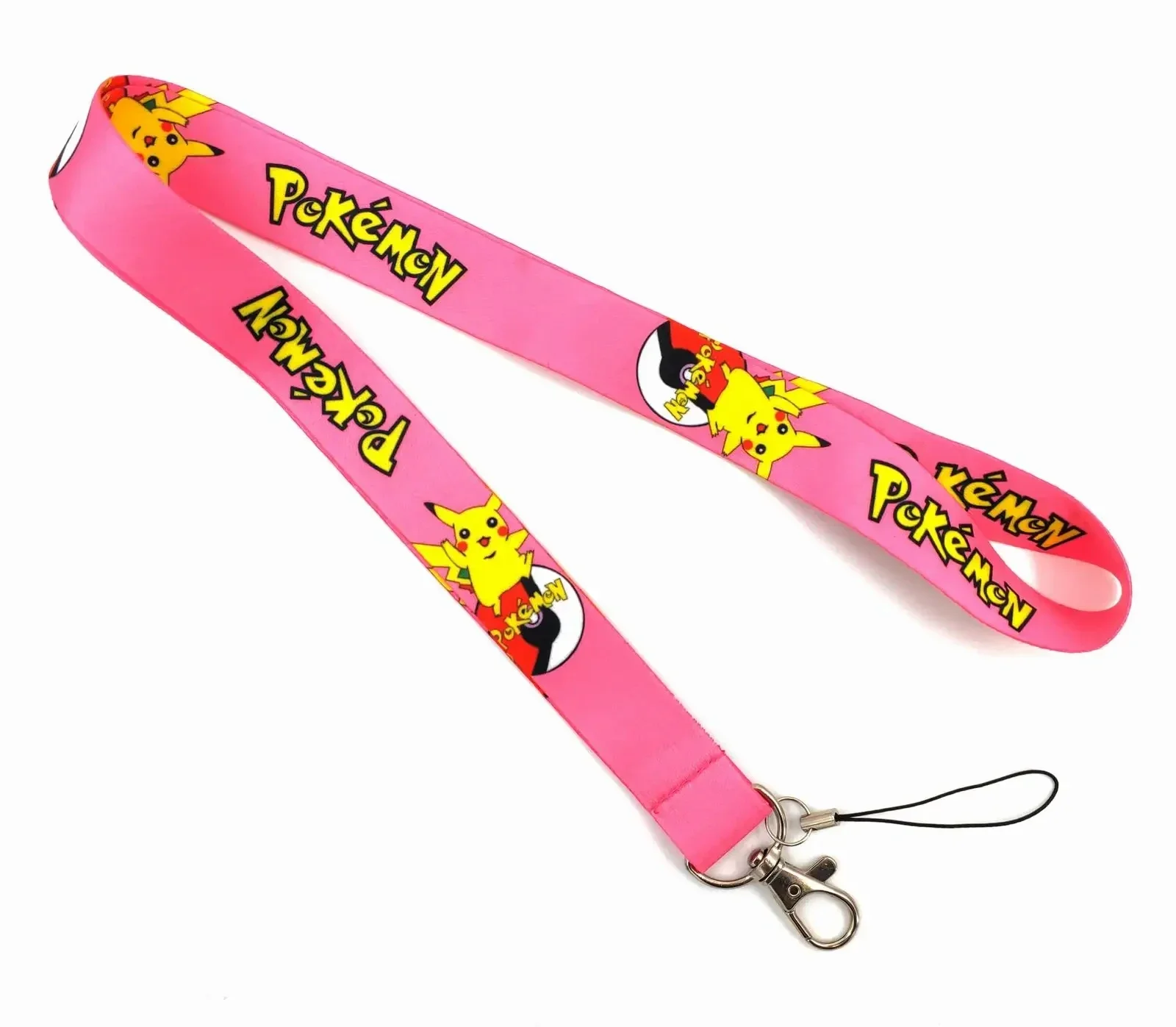 lanière de clé pokemon pikachu, motif de dessin animé, appareil photo portable, téléphone, corde de cou suspendue, décorations, cadeaux pour enfants lanière de clé pokemon pikachu, motif de dessin animé, appareil photo portable, téléphone, corde de cou suspendue, décorations, cadeaux pour enfants