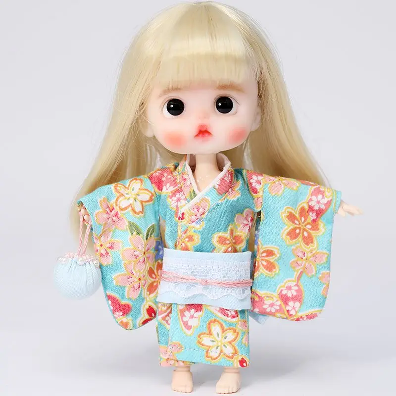 OBITSU-Kimono uni à motif multicolore antique, ensemble de vêtements de beurre, accessoires vestisens, 11 GSC, OB11 OBITSU-Kimono uni à motif multicolore antique, ensemble de vêtements de beurre, accessoires vestisens, 11 GSC, OB11